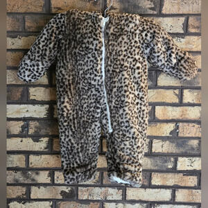 Carters zip up leopard print bunting
